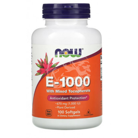 E-1000 with Mixed Tocopherols  100 капс