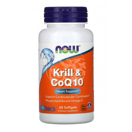 KRILL OIL & COQ10 HEART SUPPORT NOW 60 капс.