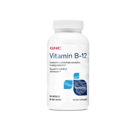 Vitamin B-12, GNC 1500 мкг, 90 капс