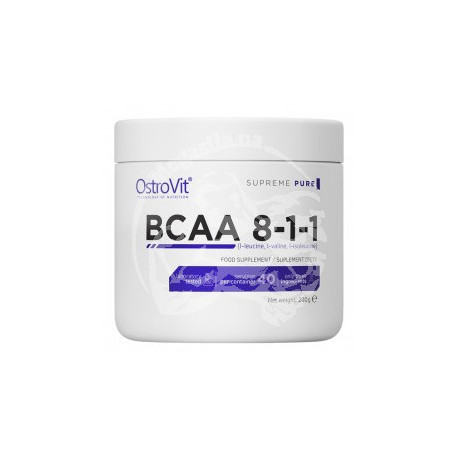 BCAA 8-1-1 Supreme 200 грм без вкуса