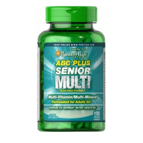 ABC Plus Senior Multivitamin Multi-Mineral Formula 120 таб