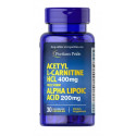 Acetyl L-Carnitine 400 mg with Alpha Lipoic Acid 200 mg 30 капс