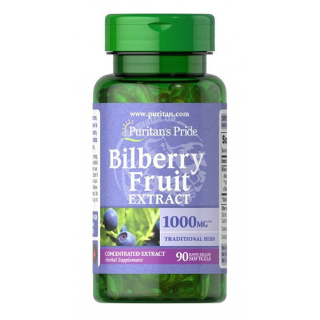 Bilberry Fruit Extract 1000 mg  90 капс