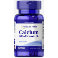 Calcium Carbonate 600 mg + Vitamin D 125 IU-60 таб