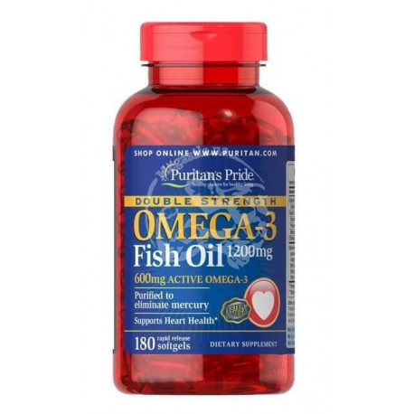 Double Strength Omega-3 Fish Oil 1200 мг/600 мг 180 капсул