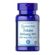 Folate 666 мкг DFE 400 мкг 250 таб