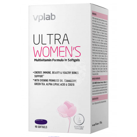 VPLAB ULTRA WOMEN'S MULTIVITAMIN FORMULA SOFTGELS 90 капс