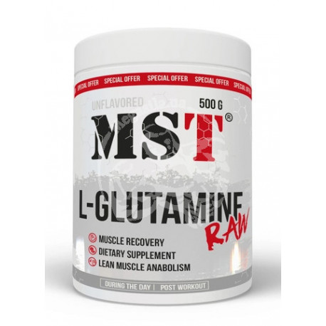 L-Glutamine RAW Unflavored 500 грамм (100 порций)