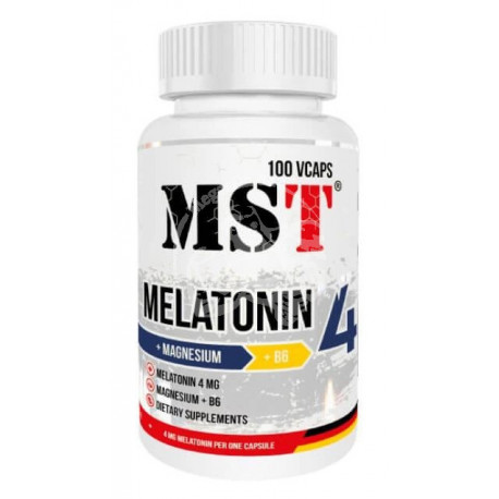 Melatonine 4 + Magnesium + B6 100  капс.