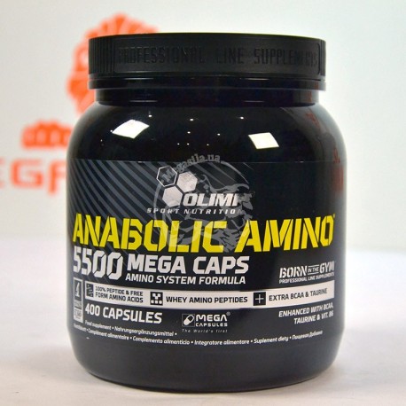 Anabolic Amino 5500 Mega Caps 400 капс