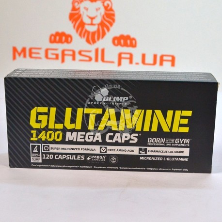 Glutamine Mega Caps 1400 120 капс