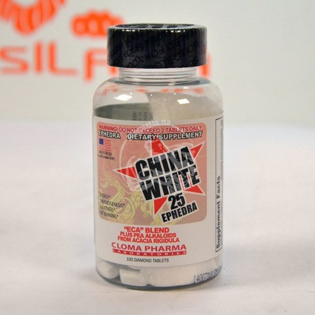 China White 25 Ephedra Diet Pills 100 таб